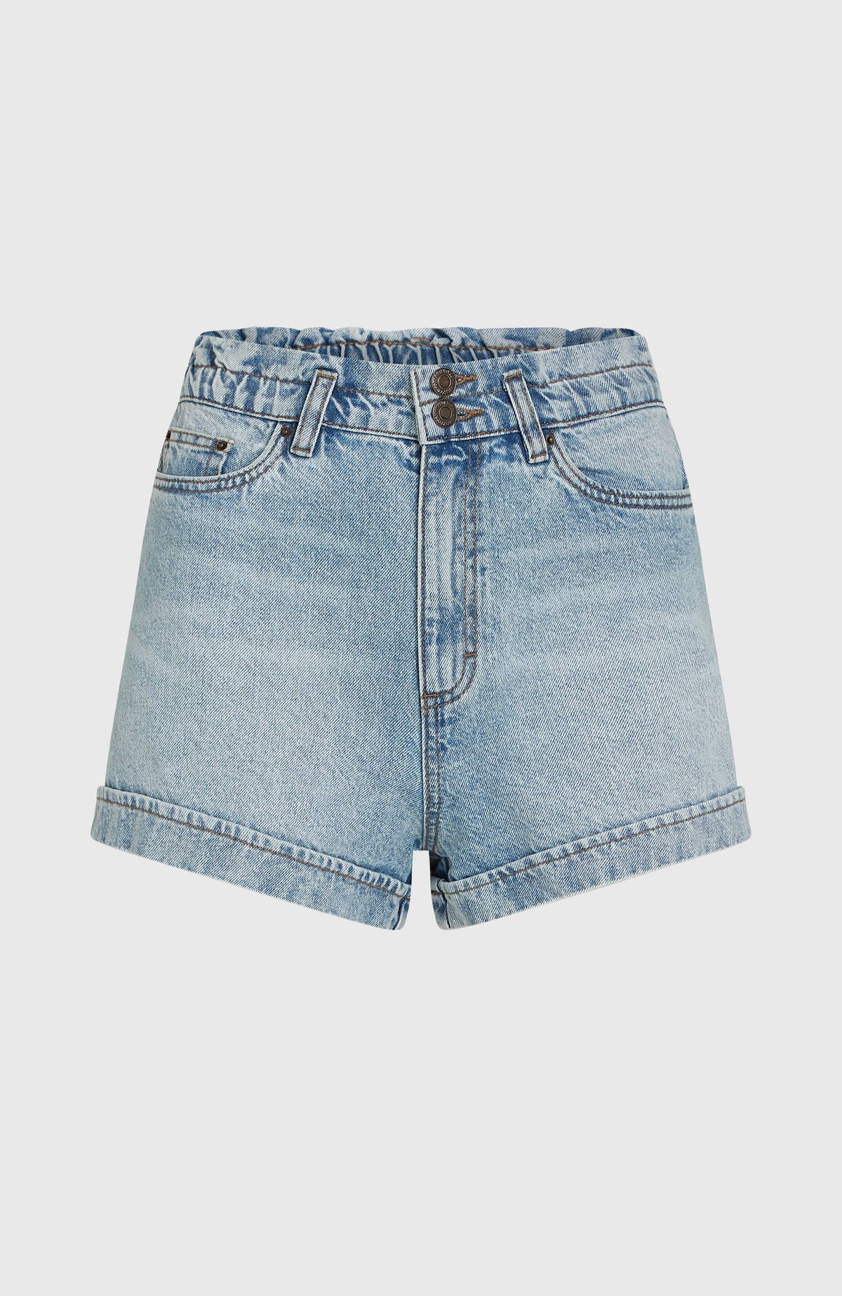O´Neill Women Tasia Paperbag Shorts Demin Blue