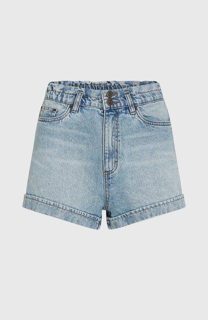 O´Neill Women Tasia Paperbag Shorts Demin Blue