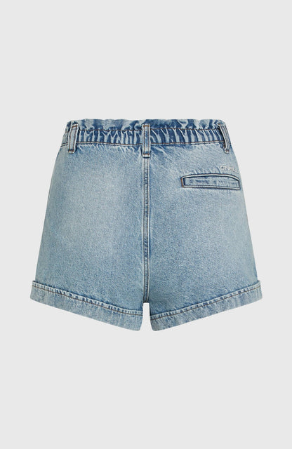 O´Neill Women Tasia Paperbag Shorts Demin Blue