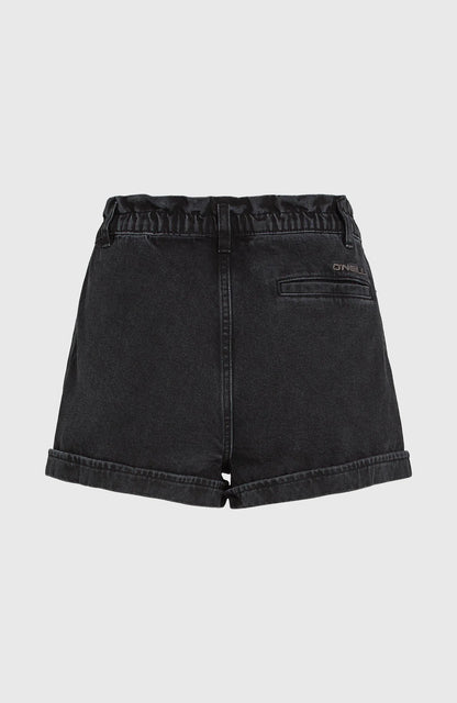 O´Neill Women Tasia Paperbag Shorts Demin Black Out