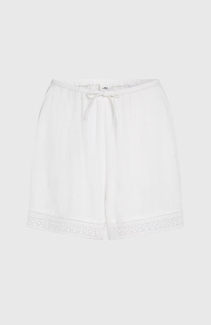 O'Neill Women Essentials Emboidery Shorts White