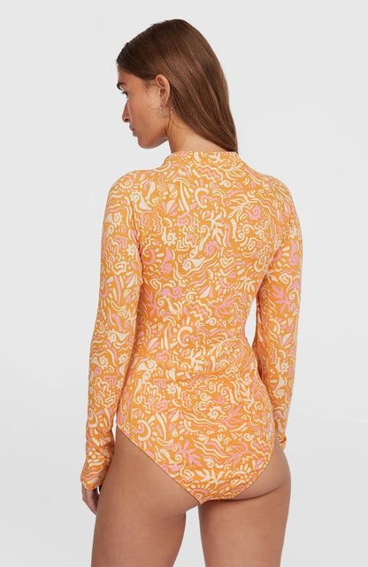 O´Neill Women of Wave Long-Sleeve Surf Suit Orange