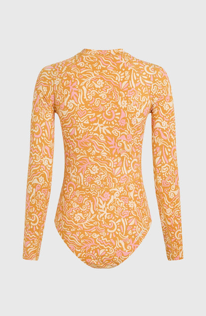 O´Neill Women of Wave Long-Sleeve Surf Suit Orange