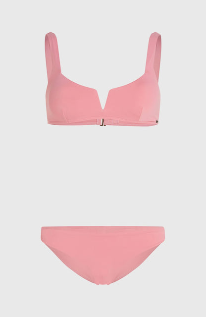 O'Neill Women of the Wave Popoyo Matira Bikini Set Pink