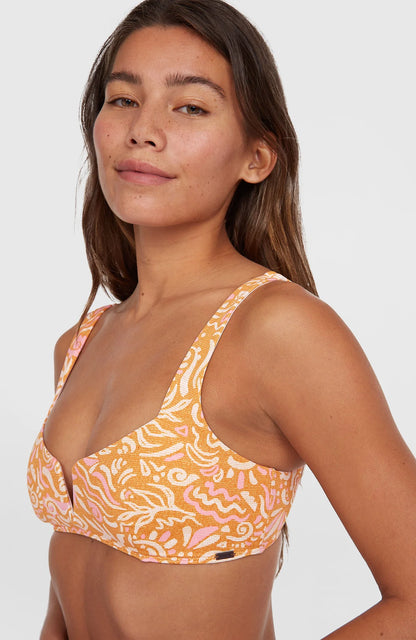 O'Neill Women of the Wave Popoyo Matira Bikini Set Orange