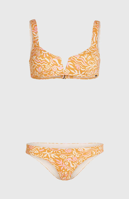 O'Neill Women of the Wave Popoyo Matira Bikini Set Orange