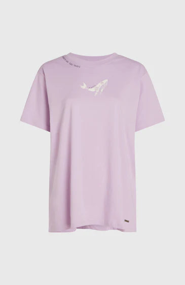 O´Neill Womens WOTW T-Shirt White Pale Lavender