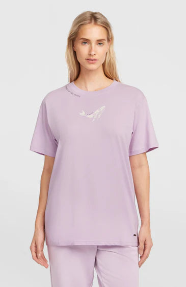 O´Neill Womens WOTW T-Shirt White Pale Lavender