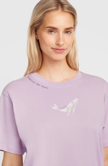 O´Neill Womens WOTW T-Shirt White Pale Lavender