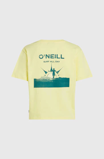 O’Neill Women Boxy Back Print T-Shirt Rainforest Dew