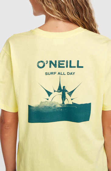 O’Neill Women Boxy Back Print T-Shirt Rainforest Dew