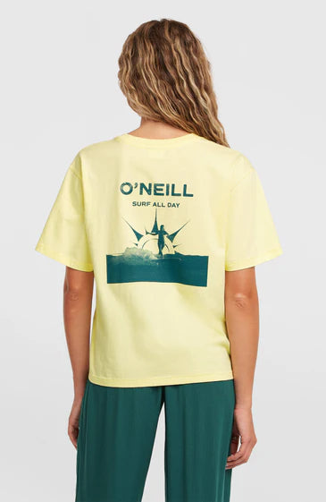 O’Neill Women Boxy Back Print T-Shirt Rainforest Dew