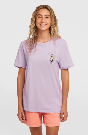 O’Neill Women Graphic T Shirt Pale Lavender