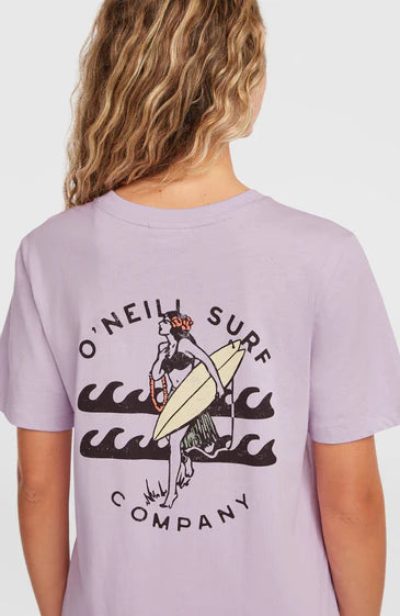 O’Neill Women Graphic T Shirt Pale Lavender