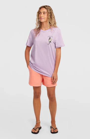 O’Neill Women Graphic T Shirt Pale Lavender