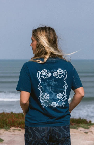 O'Neill | Woman | O'riginals Back Print T-Shirt | Regal Blue