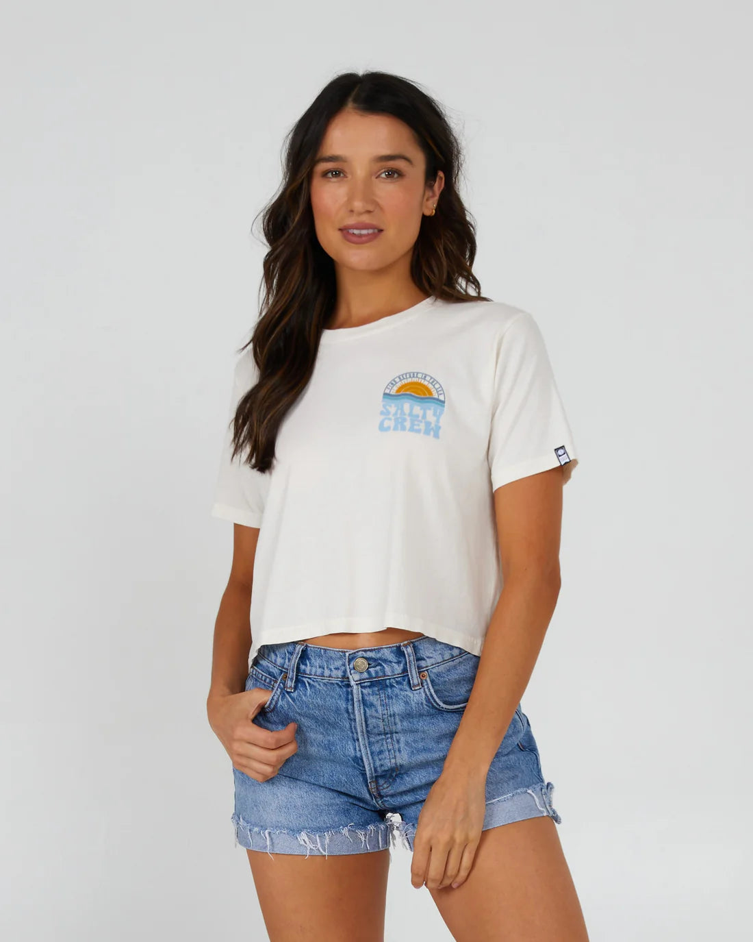 Salty Cre Sundown Crop S/S Tee