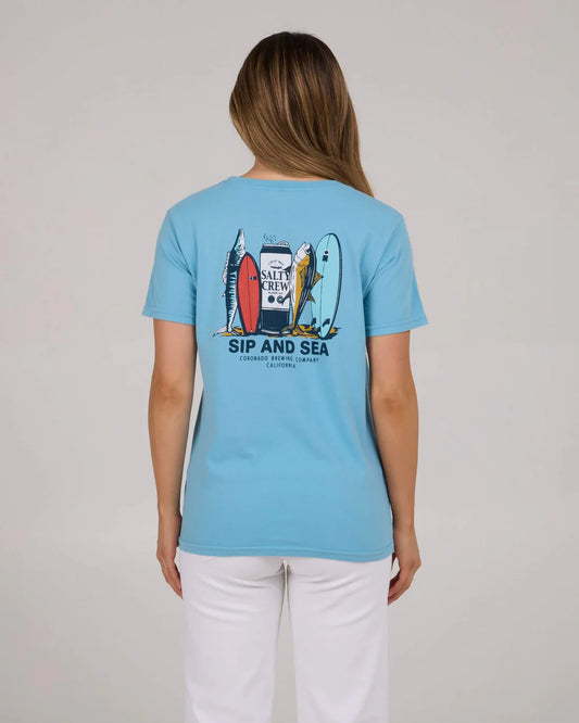 Salty Crew Sip And Sea Tee