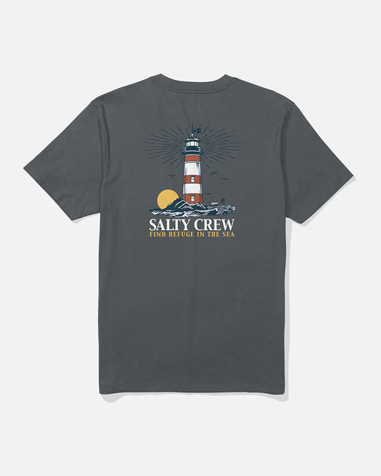 Salty Crew High Beam Classic S/S Tee Charcoal