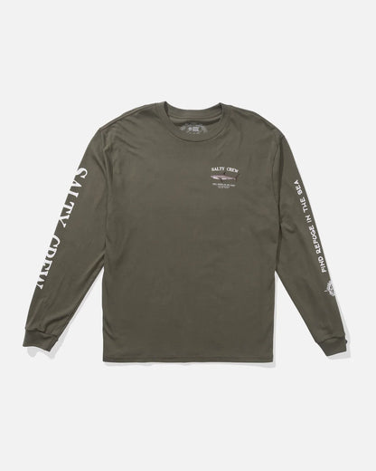 Salty Crew Bruce L/S Tee Dusty Olive