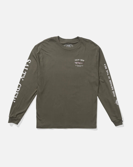 Salty Crew Bruce L/S Tee Dusty Olive