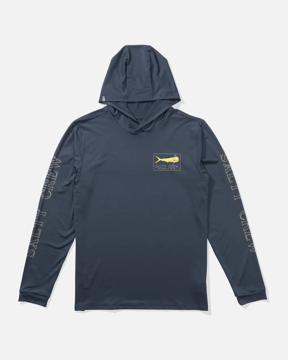 Salty Crew Golden Mahi Hood Sunshirt - Blue Fin