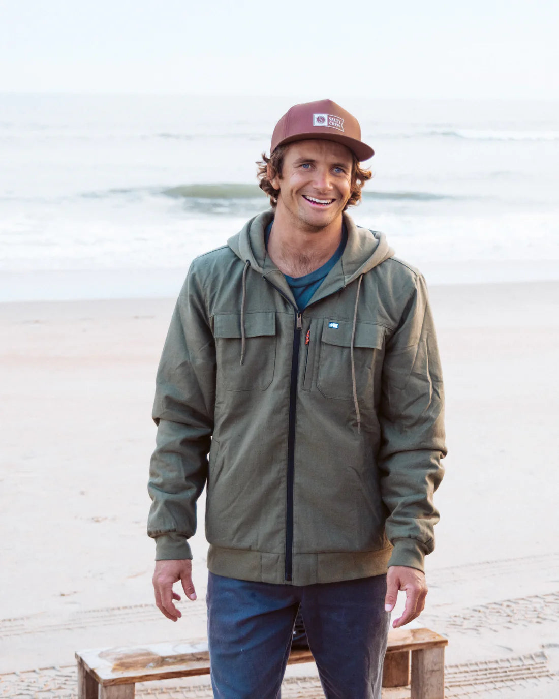 Salty Crew Fathom Jacket Green