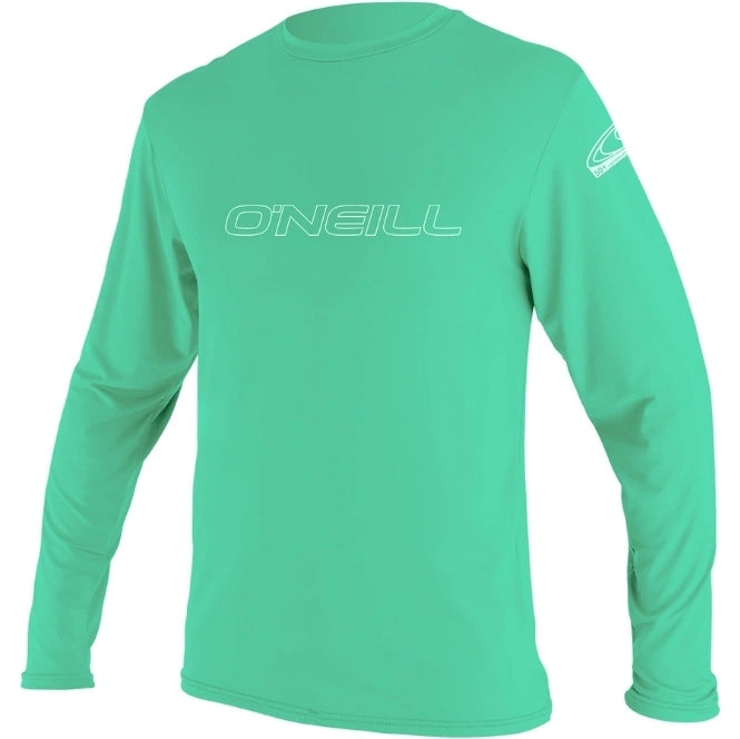 O´Neill Youth Basic Skins LS Rash Guard - Light Aqua