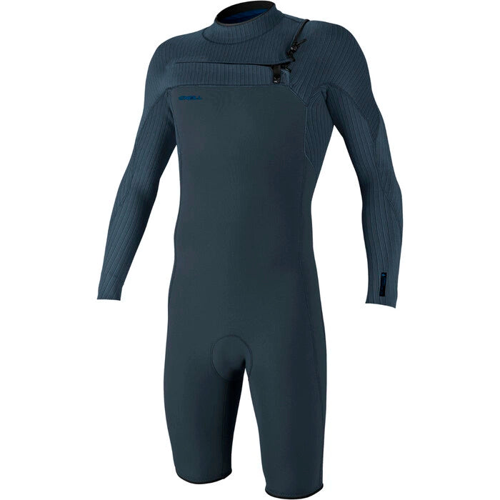O'Neill Mens Hyperfreak 2mm Chest Zip Long Sleeve Springsuit Wetsuit Blue
