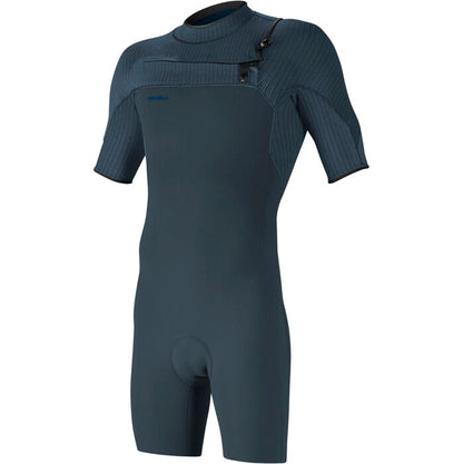 O'Neill Mens Hyperfreak 2mm Chest Zip Shorty Wetsuit