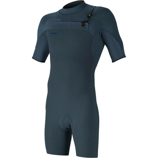 O'Neill Mens Hyperfreak 2mm Chest Zip Shorty Wetsuit