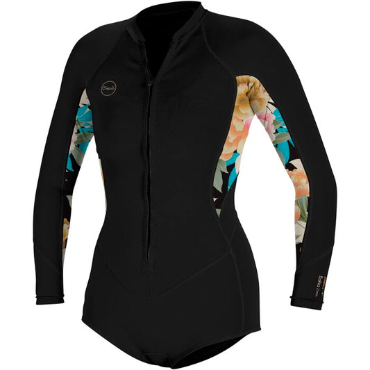 O'neill Mujer Bahia 2/1mm Front Zip Manga Larga Traje De Primavera Neopreno