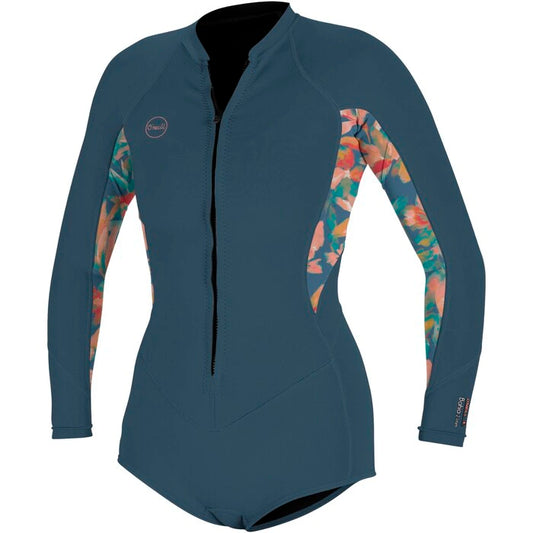 O'neill Mujer Bahia 2/1mm Front Zip Manga Larga Gris