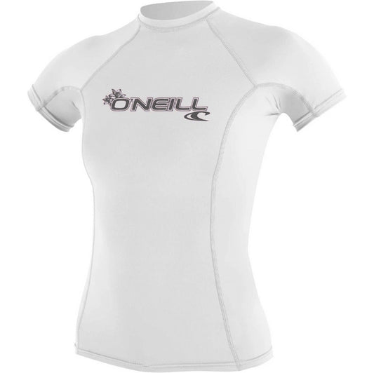O´Neill Womens Basic Skins SS Rash Guard White
