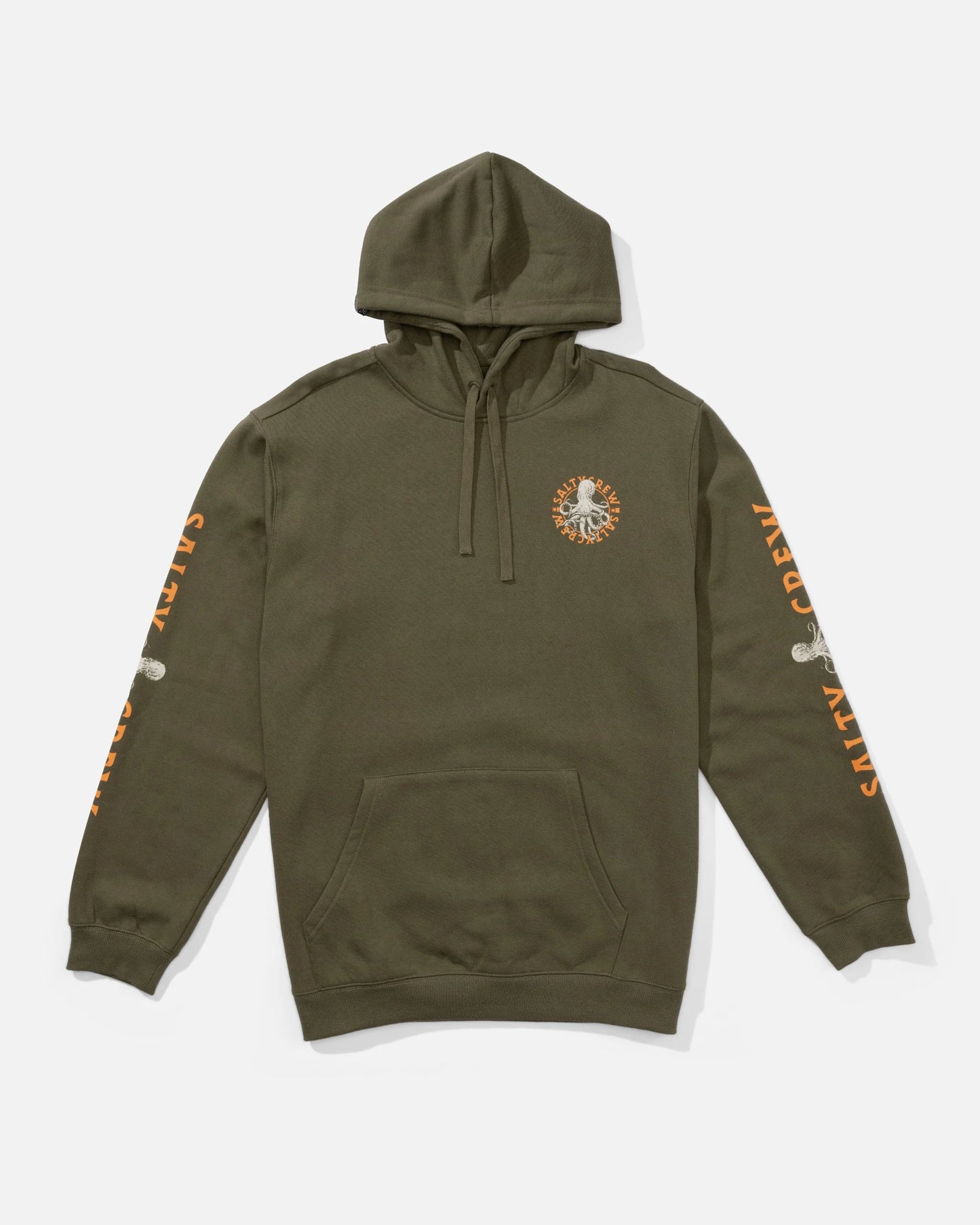 Salty Crew Tentacles Hooded Fleece Dusty Olive