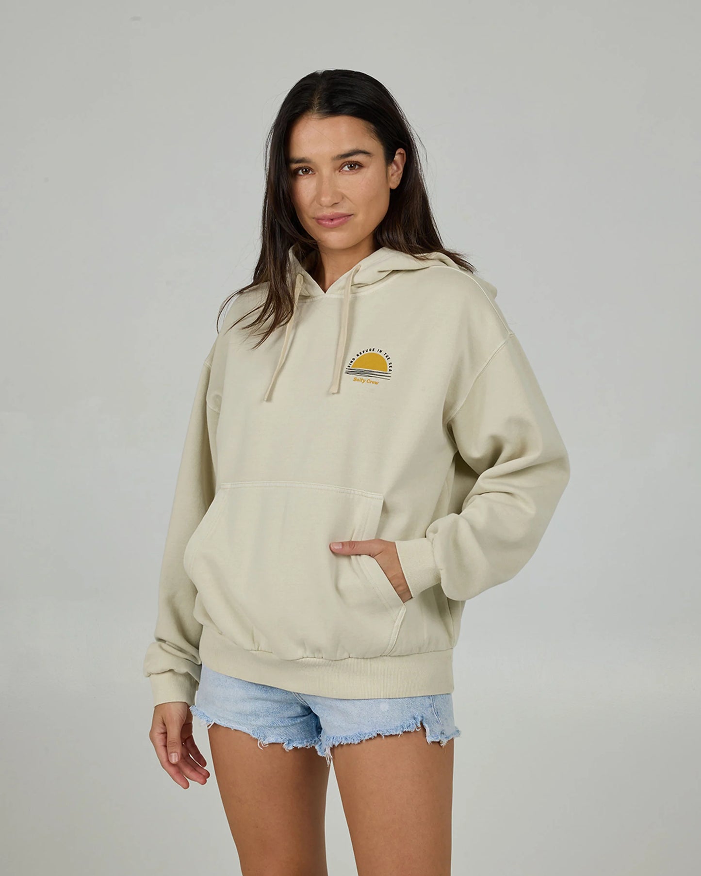 Salty Crew Palms Hoody Faded Off White