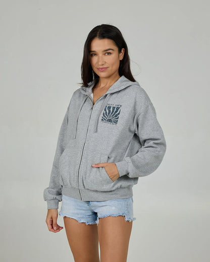 Salty Crew Perfect Set Zip Hoody Athletic Heather