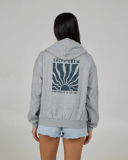 Salty Crew Perfect Set Zip Hoody Athletic Heather