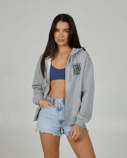 Salty Crew Perfect Set Zip Hoody Athletic Heather