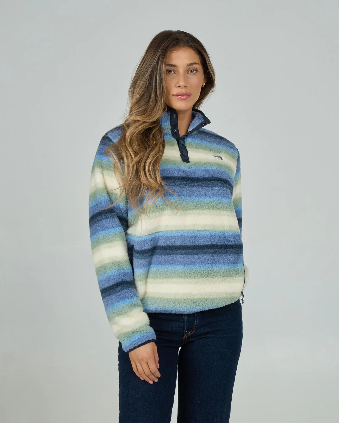 Salty Crew Calm Seas Pullover Blue Horizon