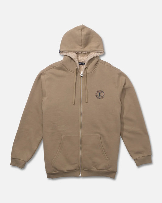 Salty Crew Coastal Sherpa Fleece Khaki