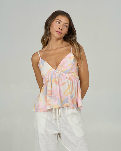 Salty Crew Bloomed Cami Off White