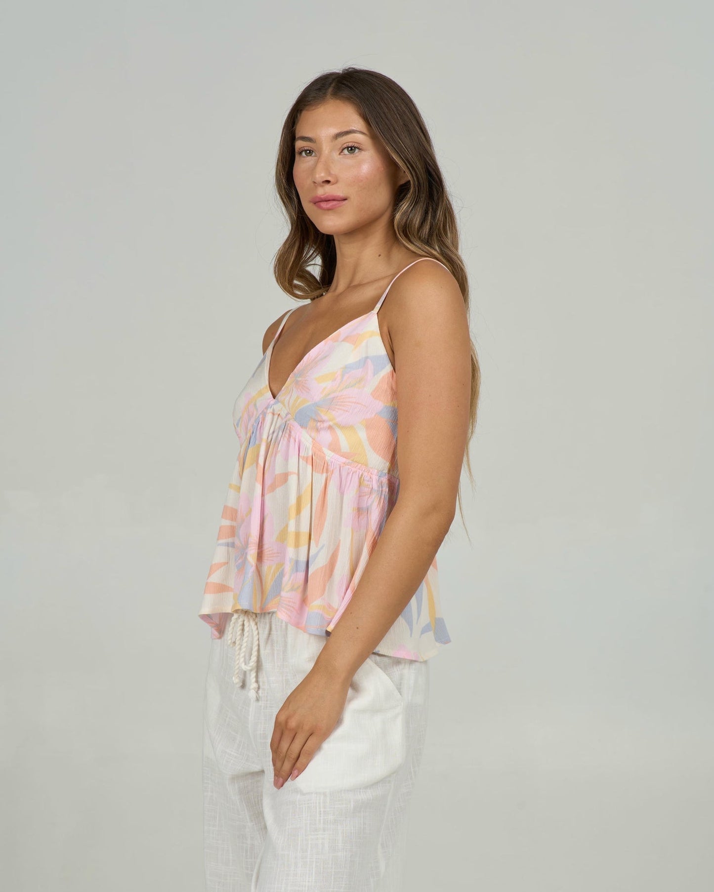 Salty Crew Bloomed Cami Off White