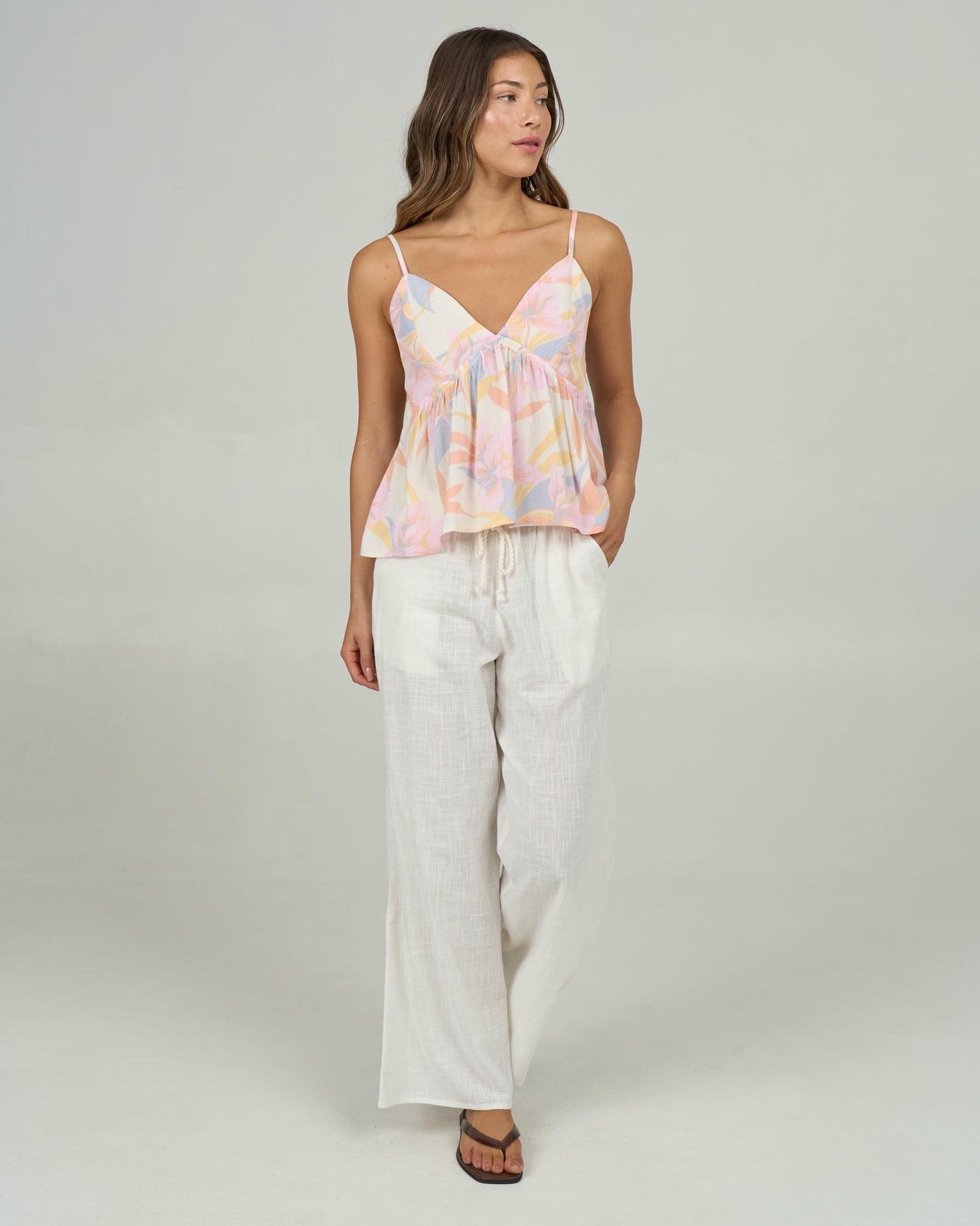 Salty Crew Bloomed Cami Off White