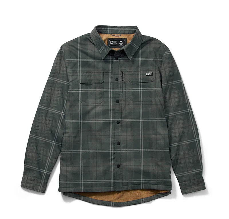 Salty Crew Fathom LS Tech Shacket Green