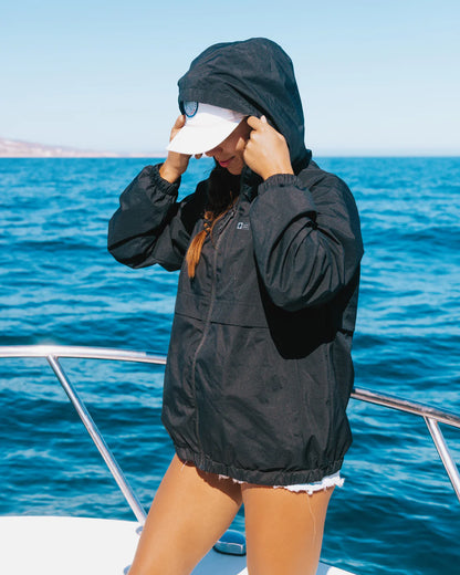 Salty Crew Barrier Windbreaker Black