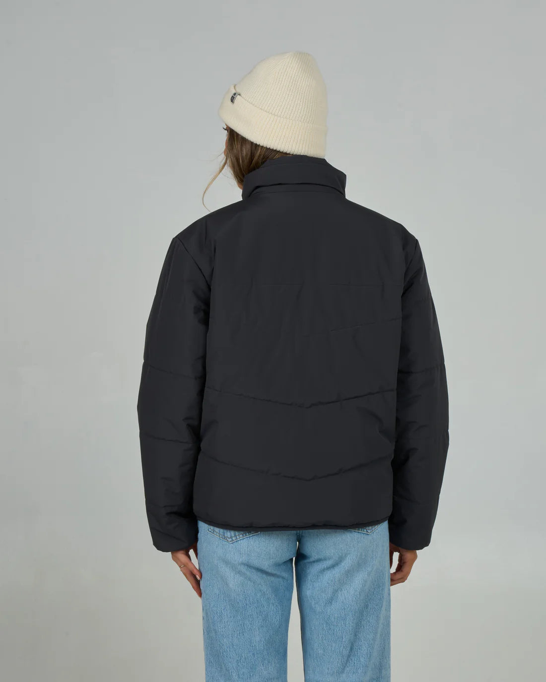 Salty Crew Barrier Puffer Jacket Black