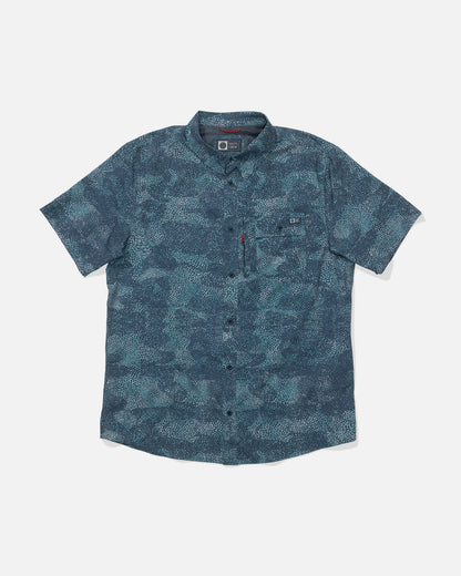 Salty Crew Flagship UV Button Up Dark Navy