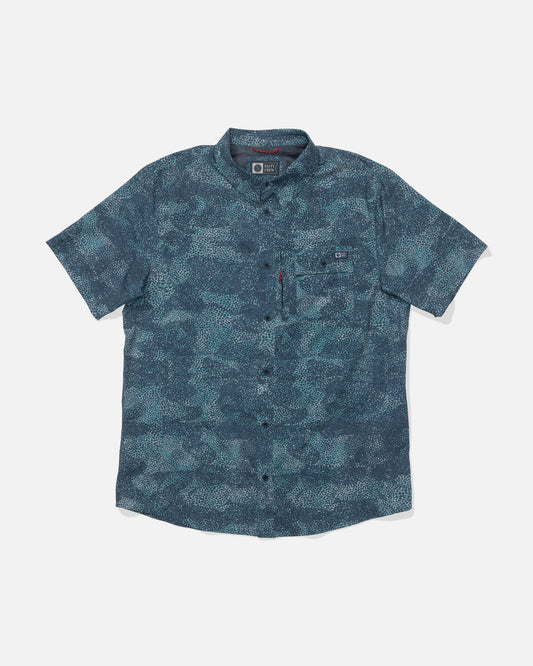 Salty Crew Flagship UV Button Up Dark Navy