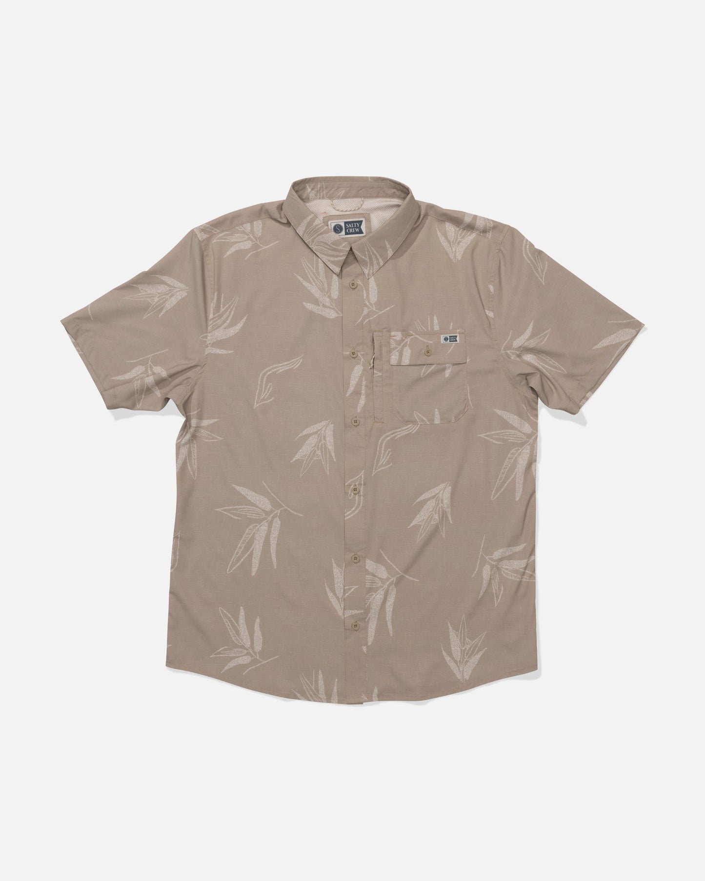 Salty Crew Flagship UV Button Up Khaki